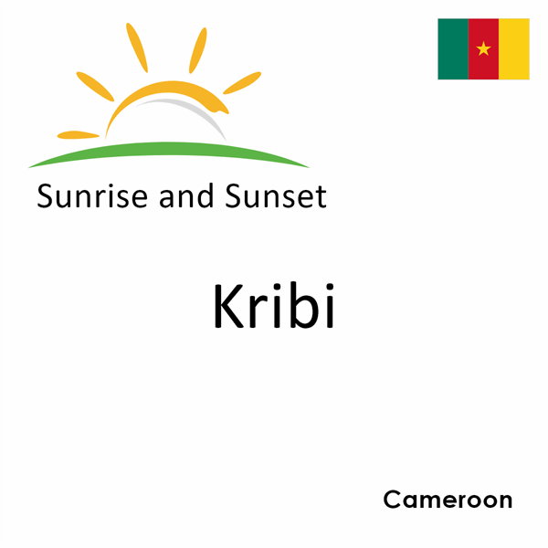 Sunrise and sunset times for Kribi, Cameroon