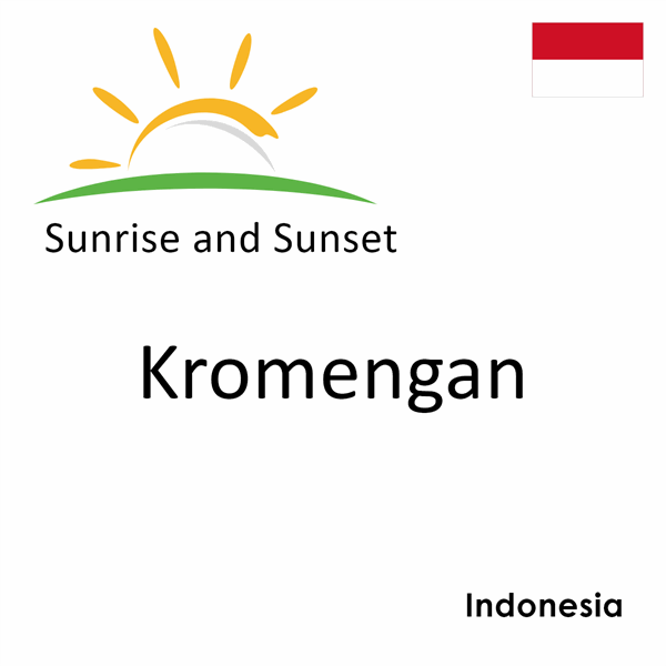 Sunrise and sunset times for Kromengan, Indonesia