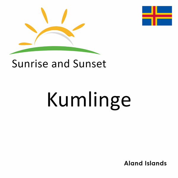 Sunrise and sunset times for Kumlinge, Aland Islands