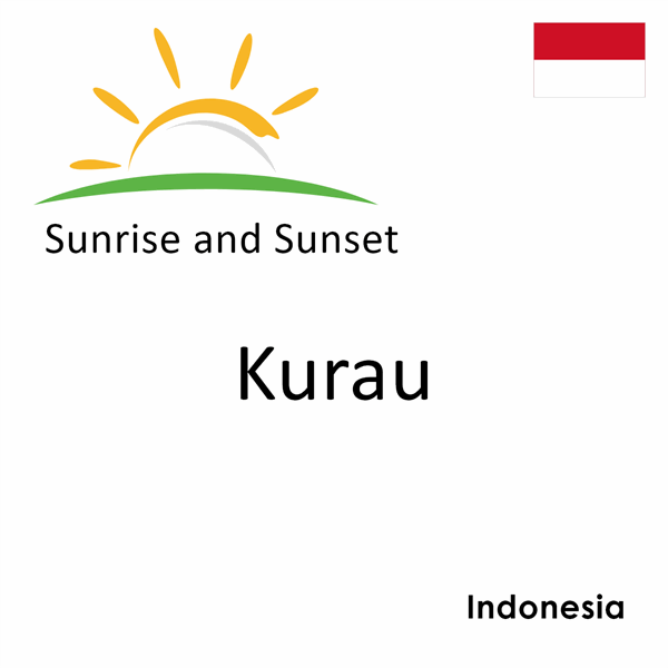 Sunrise and sunset times for Kurau, Indonesia