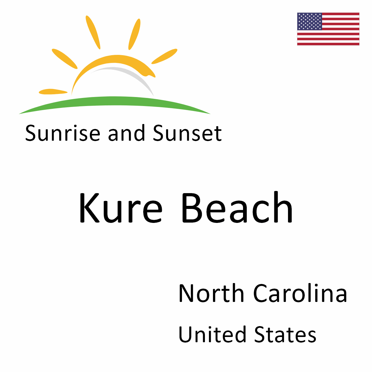 Sunrise and Sunset Times in Kure Beach, North Carolina, United States