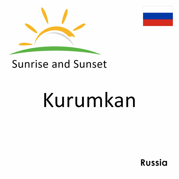 Sunrise and sunset times for Kurumkan, Russia