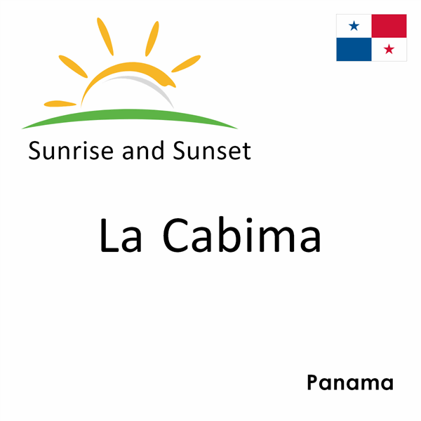 Sunrise and sunset times for La Cabima, Panama