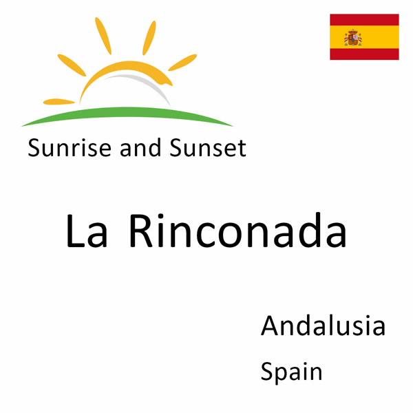 Sunrise and sunset times for La Rinconada, Andalusia, Spain