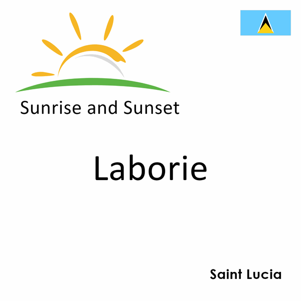 Sunrise and sunset times for Laborie, Saint Lucia
