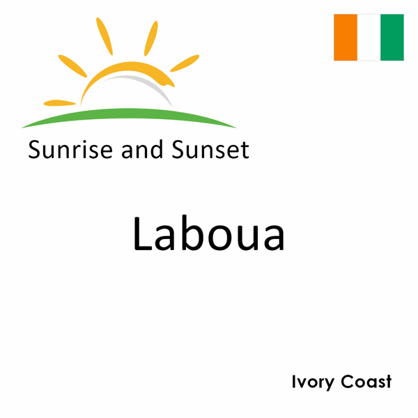 Sunrise and sunset times for Laboua, Ivory Coast