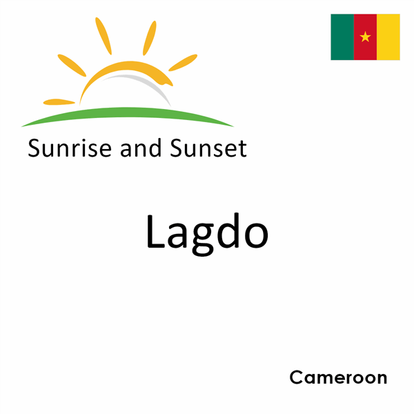 Sunrise and sunset times for Lagdo, Cameroon