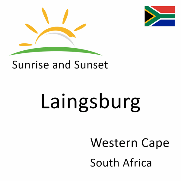 Sunrise and sunset times for Laingsburg, Western Cape, South Africa