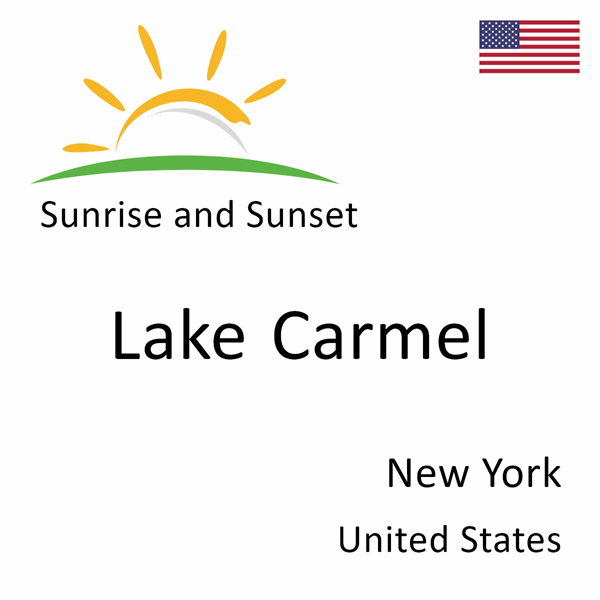 Sunrise and sunset times for Lake Carmel, New York, United States