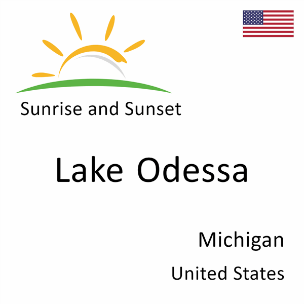 Sunrise and sunset times for Lake Odessa, Michigan, United States