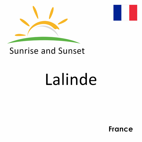 Sunrise and sunset times for Lalinde, France