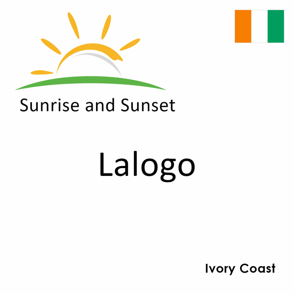 Sunrise and sunset times for Lalogo, Ivory Coast