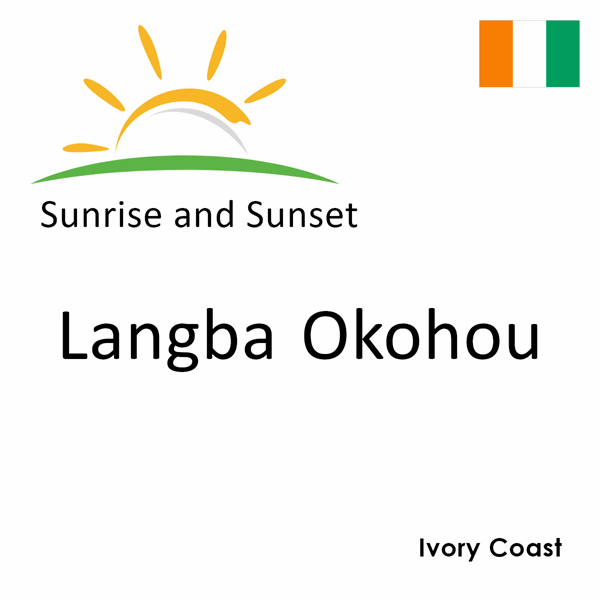 Sunrise and sunset times for Langba Okohou, Ivory Coast