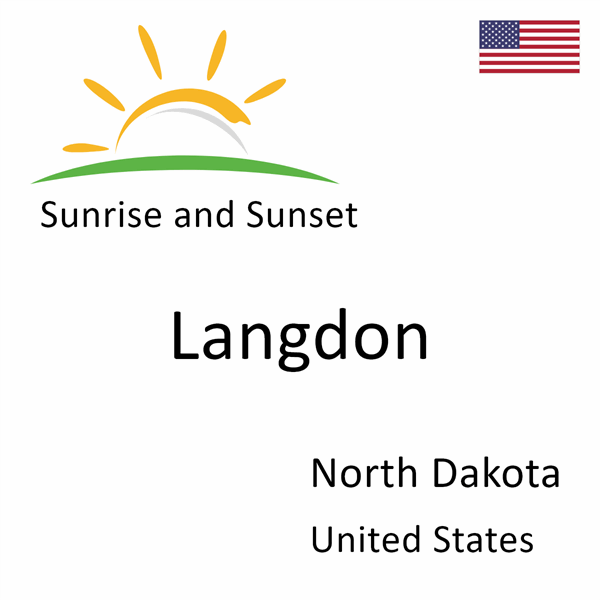 Sunrise and sunset times for Langdon, North Dakota, United States