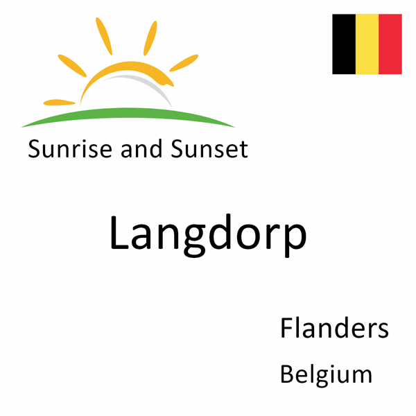 Sunrise and sunset times for Langdorp, Flanders, Belgium