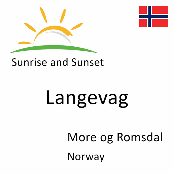 Sunrise and sunset times for Langevag, More og Romsdal, Norway