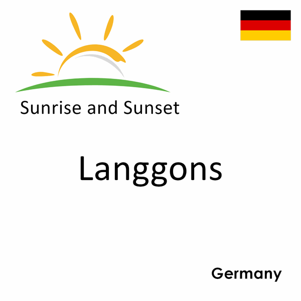 Sunrise and sunset times for Langgons, Germany