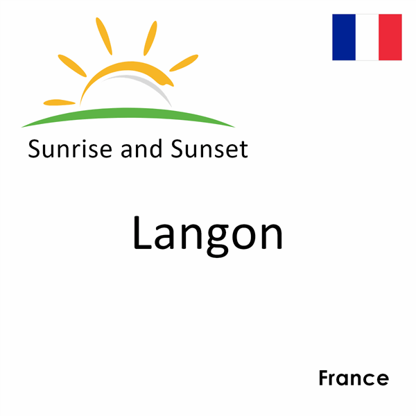 Sunrise and sunset times for Langon, France