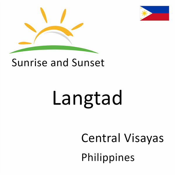 Sunrise and sunset times for Langtad, Central Visayas, Philippines