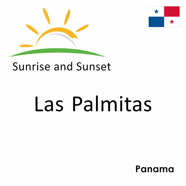 Sunrise and sunset times for Las Palmitas, Panama