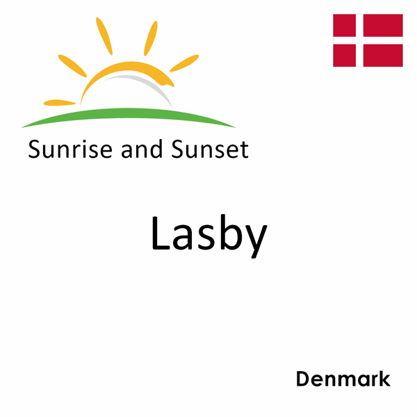 Sunrise and sunset times for Lasby, Denmark