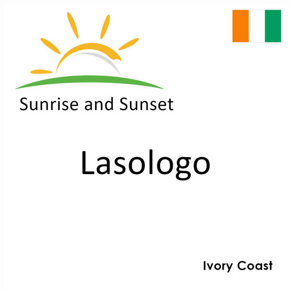 Sunrise and sunset times for Lasologo, Ivory Coast