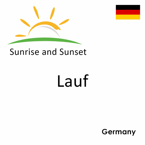 Sunrise and sunset times for Lauf, Germany