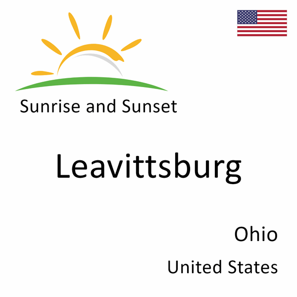 Sunrise and sunset times for Leavittsburg, Ohio, United States
