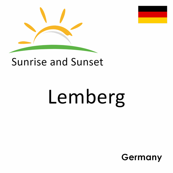 Sunrise and sunset times for Lemberg, Germany