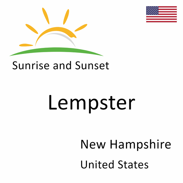 Sunrise and sunset times for Lempster, New Hampshire, United States