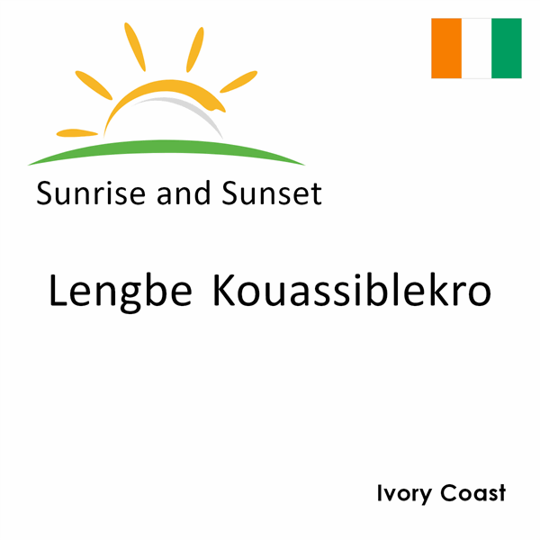 Sunrise and sunset times for Lengbe Kouassiblekro, Ivory Coast