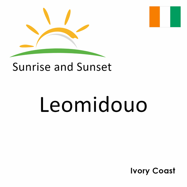 Sunrise and sunset times for Leomidouo, Ivory Coast