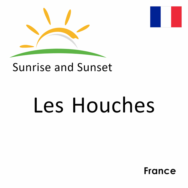 Sunrise and sunset times for Les Houches, France