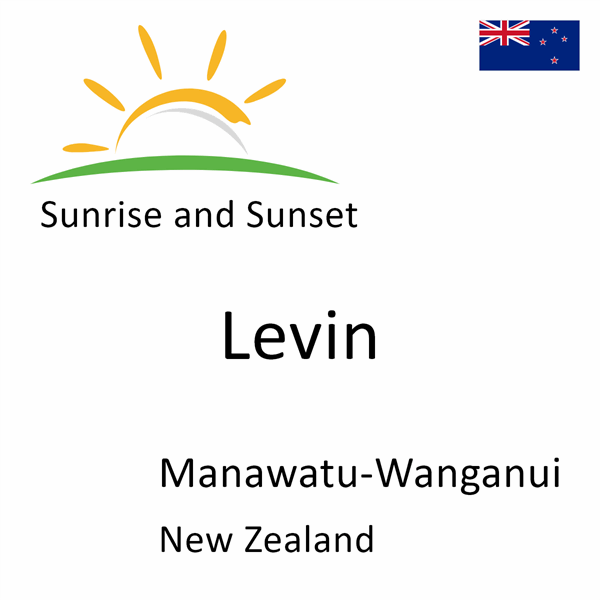 Sunrise and sunset times for Levin, Manawatu-Wanganui, New Zealand
