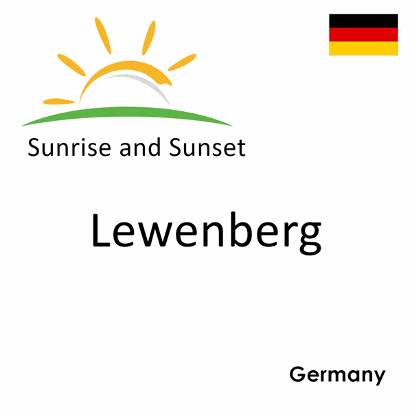 Sunrise and sunset times for Lewenberg, Germany