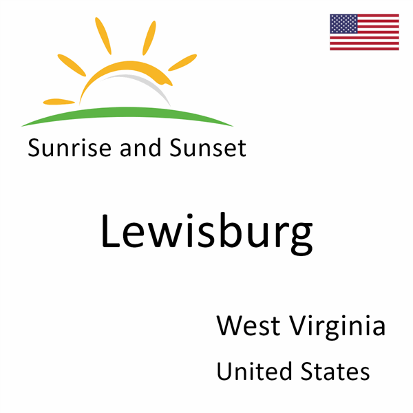Sunrise and sunset times for Lewisburg, West Virginia, United States
