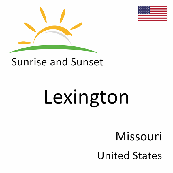 Sunrise and sunset times for Lexington, Missouri, United States