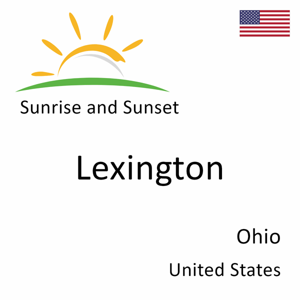 Sunrise and sunset times for Lexington, Ohio, United States