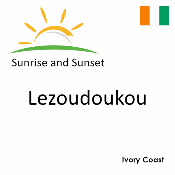 Sunrise and sunset times for Lezoudoukou, Ivory Coast