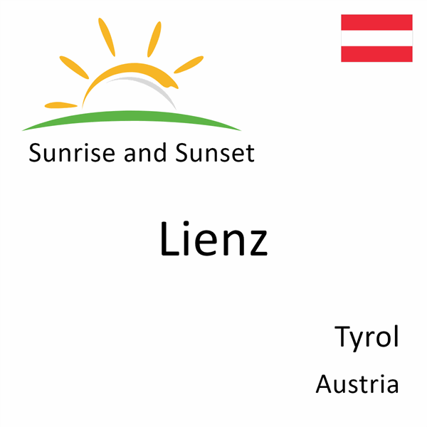 Sunrise and sunset times for Lienz, Tyrol, Austria