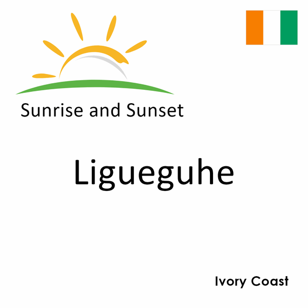 Sunrise and sunset times for Ligueguhe, Ivory Coast