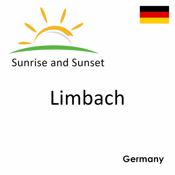 Sunrise and sunset times for Limbach, Germany