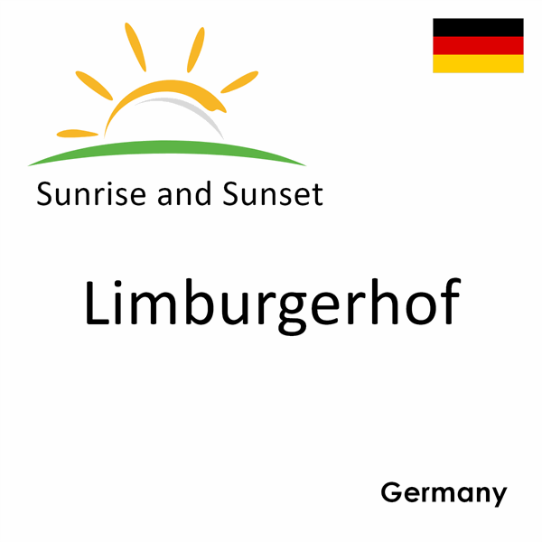 Sunrise and sunset times for Limburgerhof, Germany