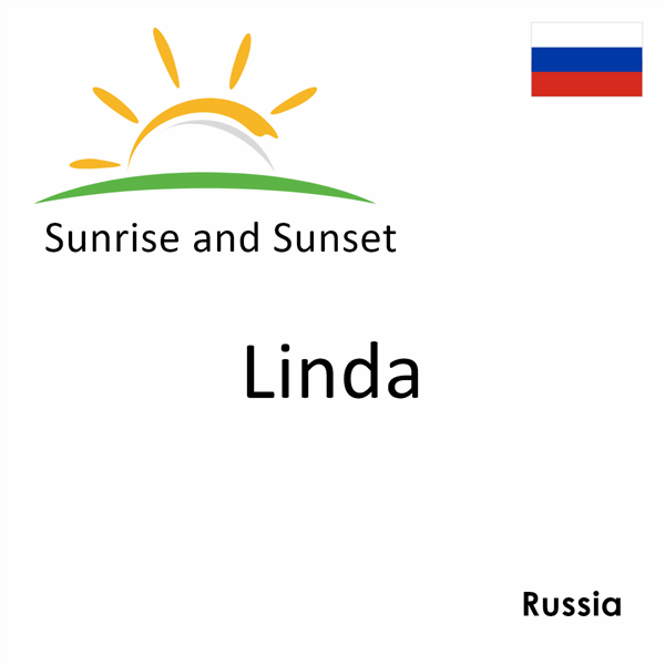 Sunrise and sunset times for Linda, Russia