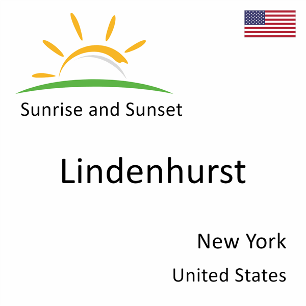 Sunrise and sunset times for Lindenhurst, New York, United States