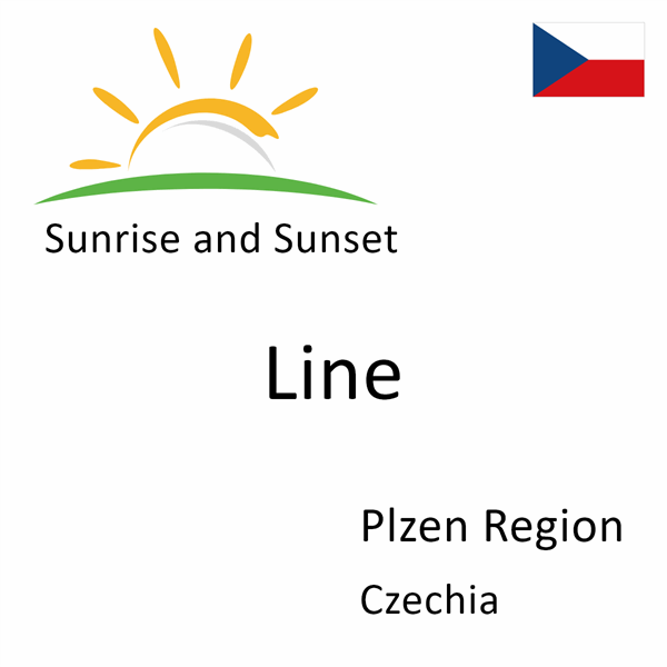 Sunrise and sunset times for Line, Plzen Region, Czechia