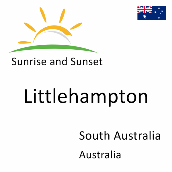 Sunrise and sunset times for Littlehampton, South Australia, Australia