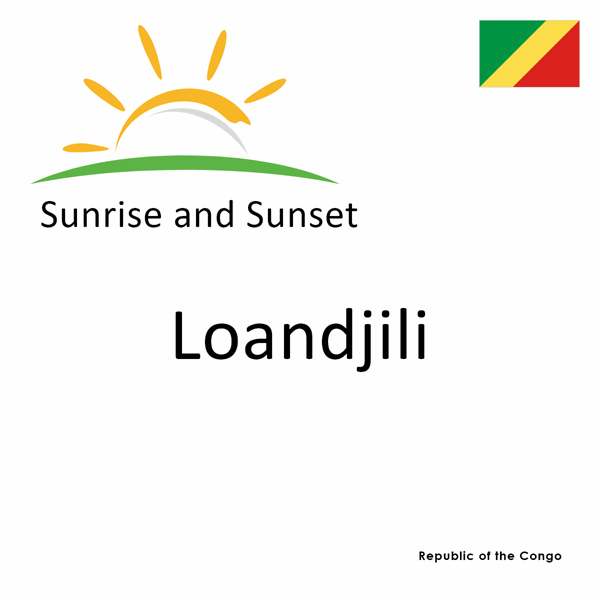 Sunrise and sunset times for Loandjili, Republic of the Congo
