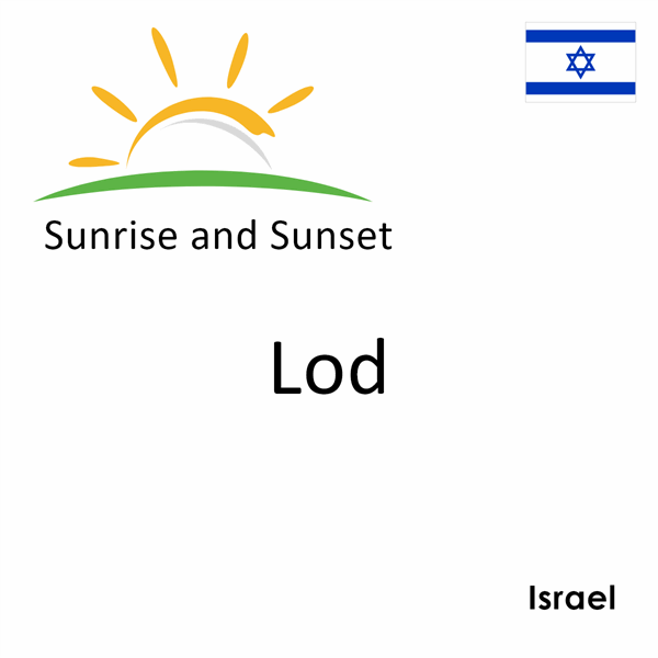 Sunrise and sunset times for Lod, Israel