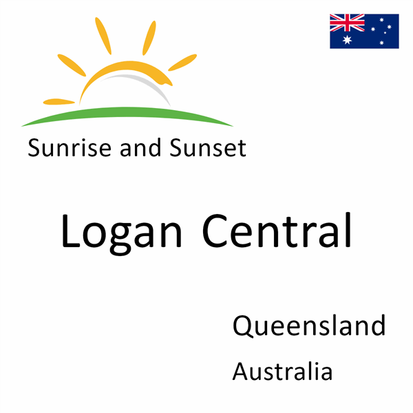 Sunrise and sunset times for Logan Central, Queensland, Australia